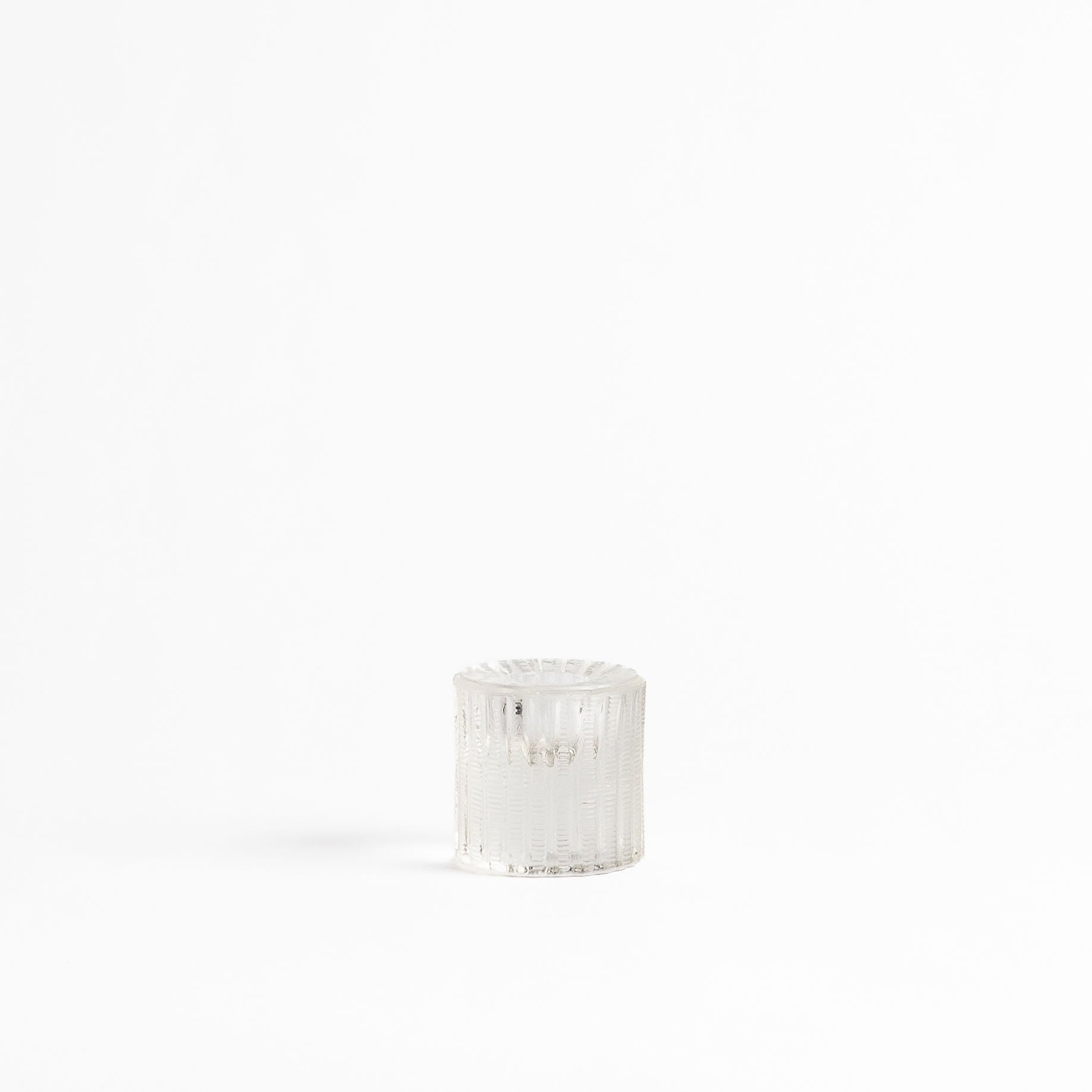 Cut Glass Candle Holder