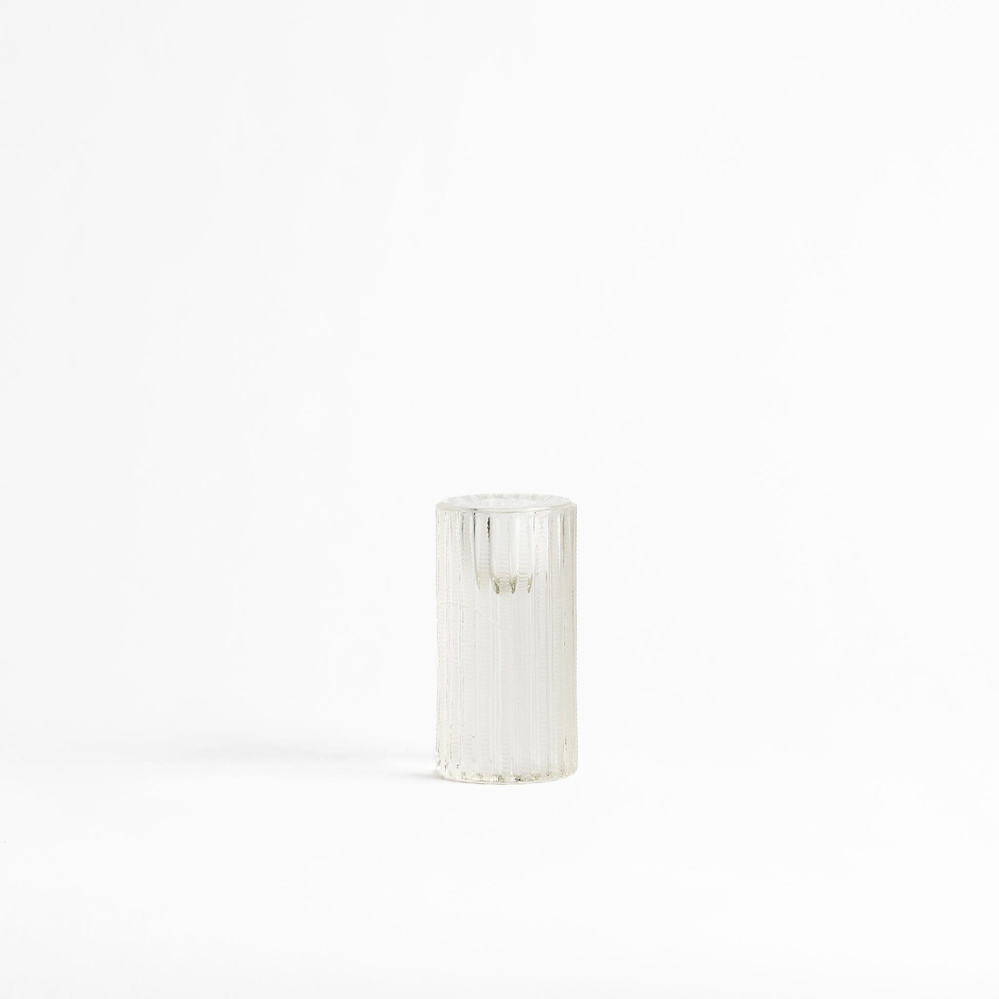 Cut Glass Candle Holder