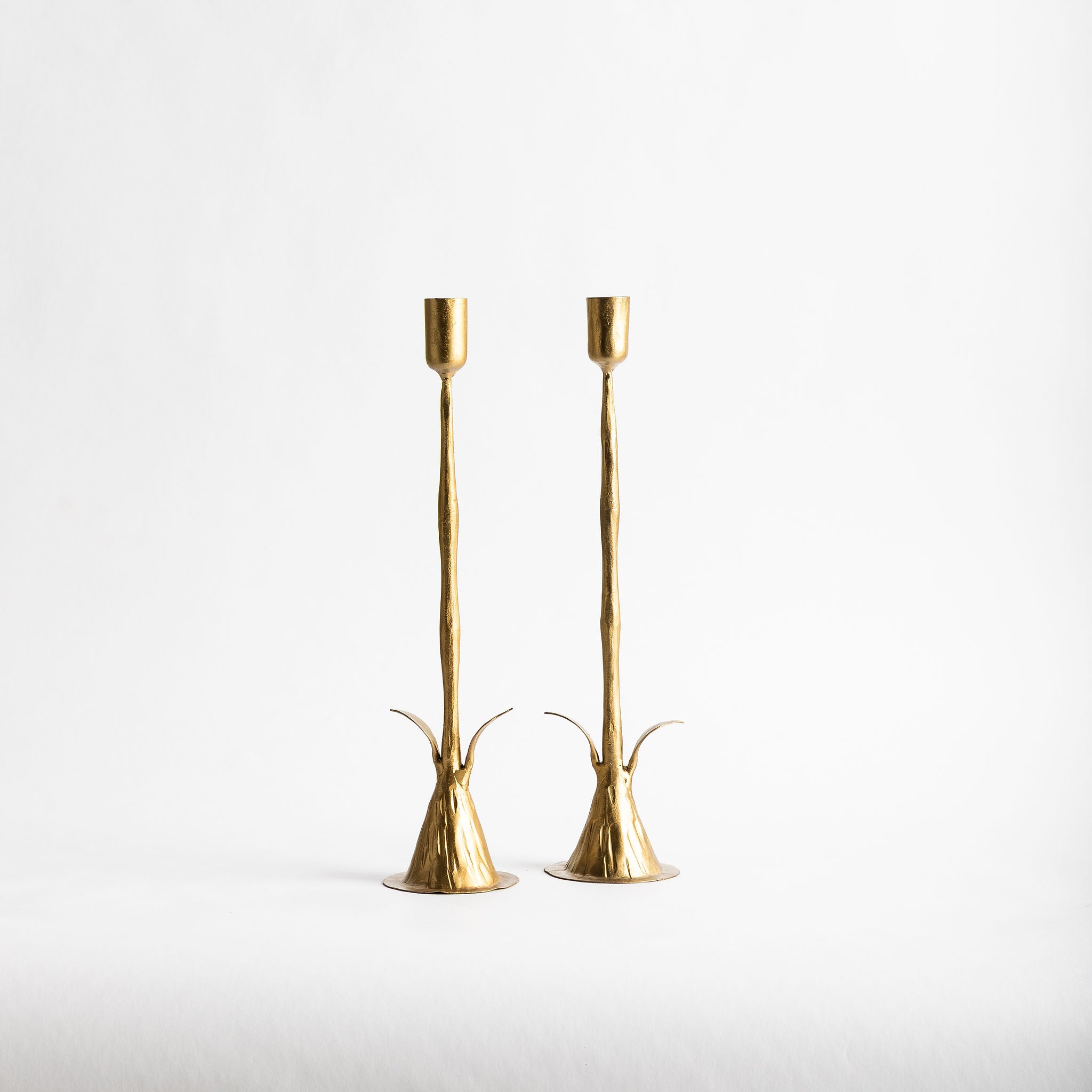 Hand-Forged Stem Candle Holder